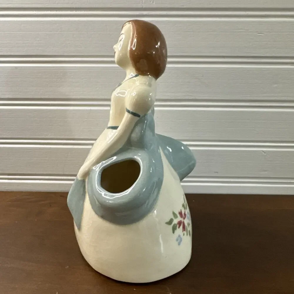 Weil Ware Lady Of California Double Vase Planter 2136 Vintage Pottery